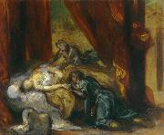 Eugene Delacroix The Death of Desdemona painting